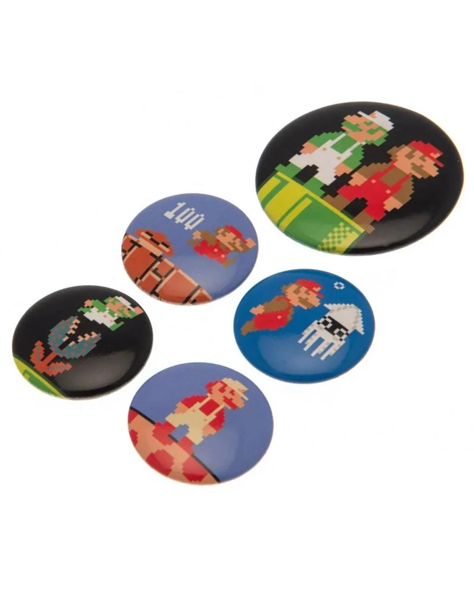 Bedževi Super Mario Bros  - Badge Pack 