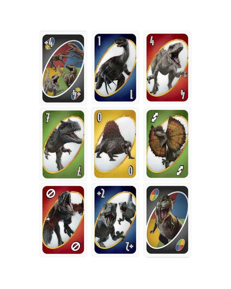 Društvena igra Mattel UNO - Jurassic World 3- Card Game 