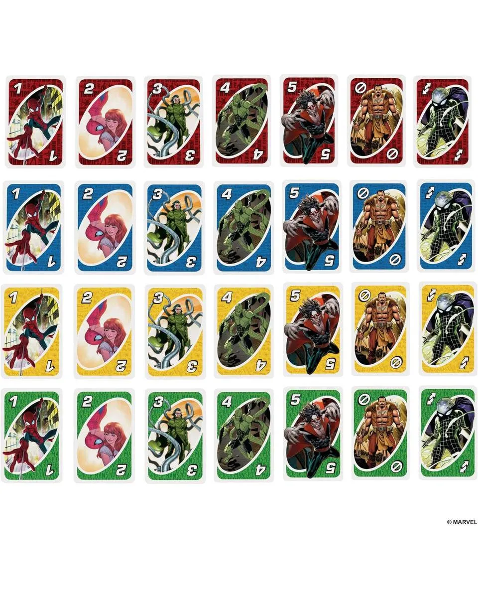 Društvena igra Mattel UNO - The Amazing Spiderman - Card Game 