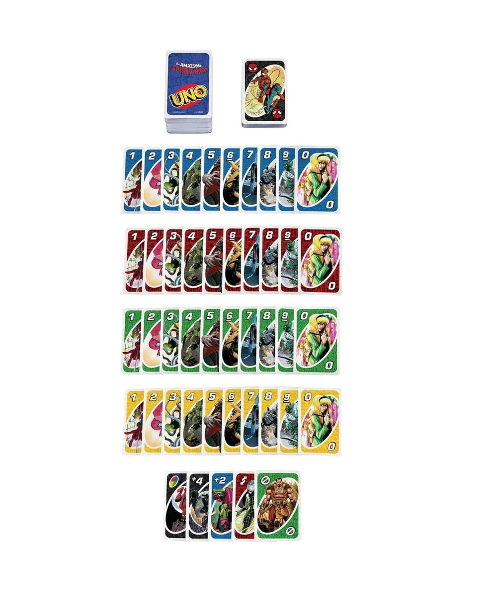 Društvena igra Mattel UNO - The Amazing Spiderman - Card Game 