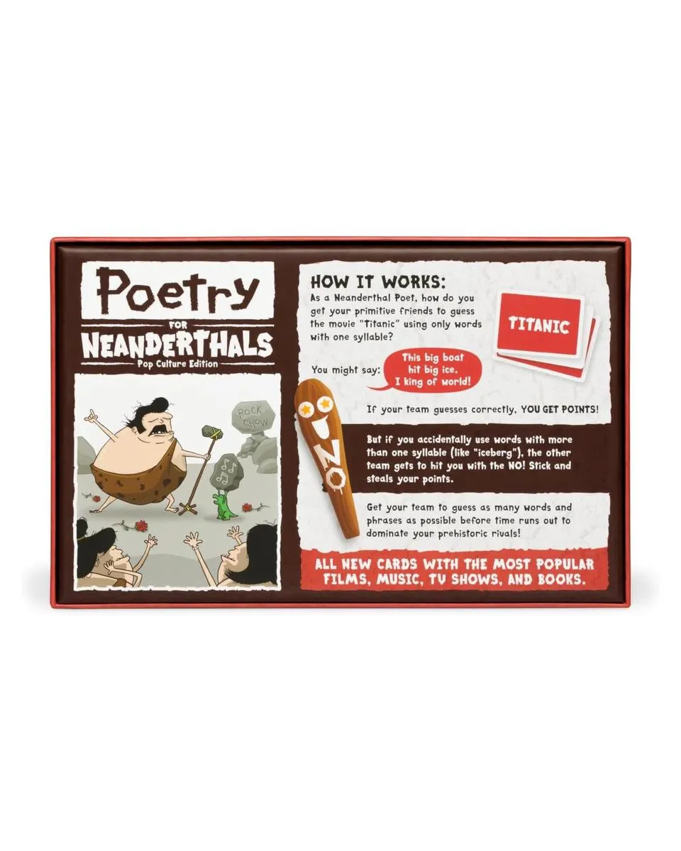 Društvena igra Poetry for Neanderthals - POP Culture Edition 