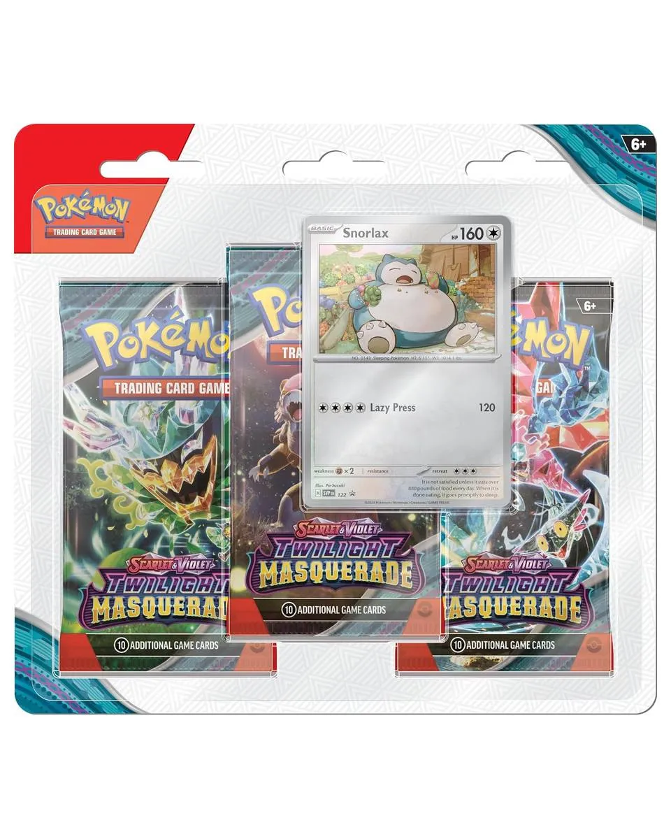 Društvena igra - Pokemon - Scarlet & Violet 6 - Twilight Masquerade - 3-Pack 