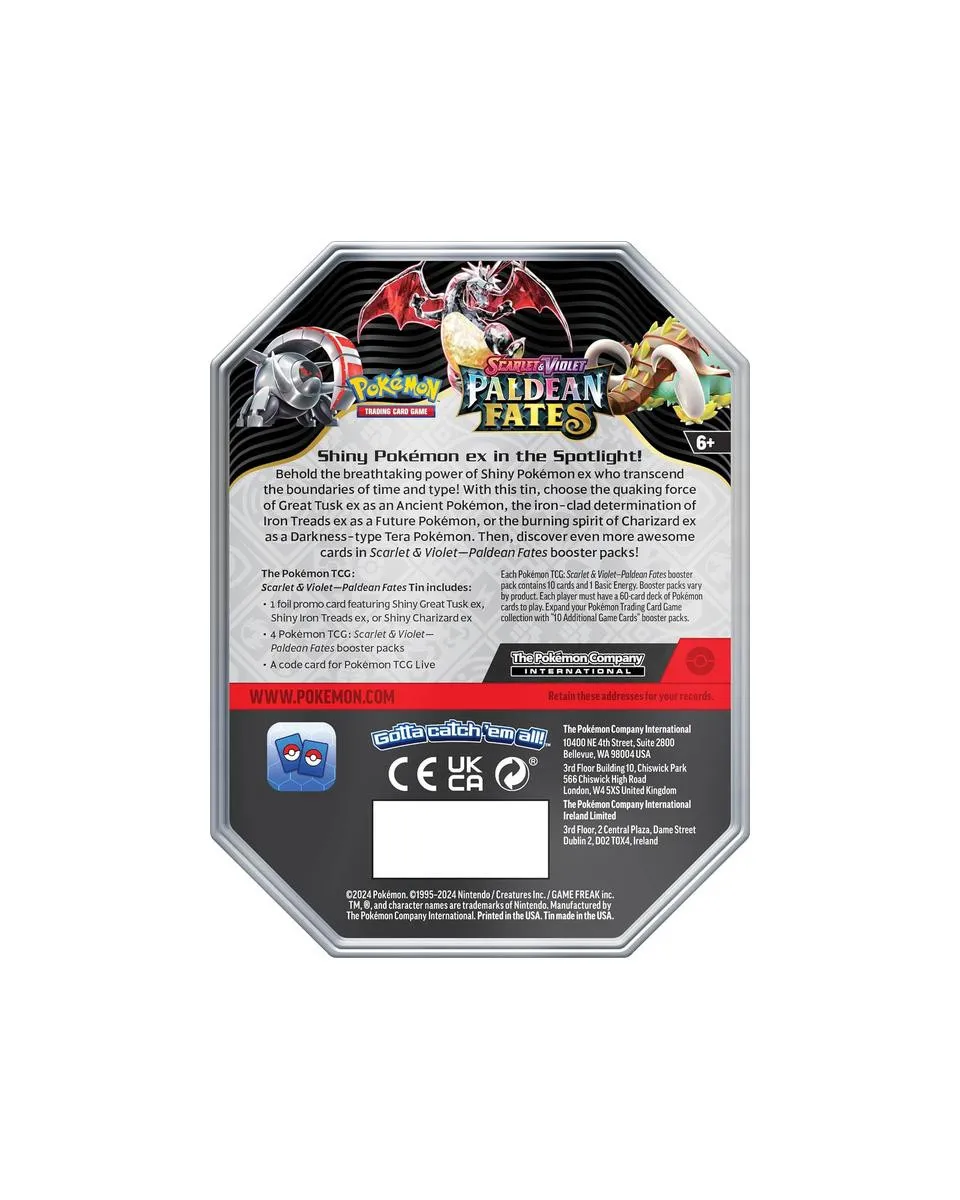 Društvena igra - Pokemon - Scarlet & Violet - Paldean Fates Tin 