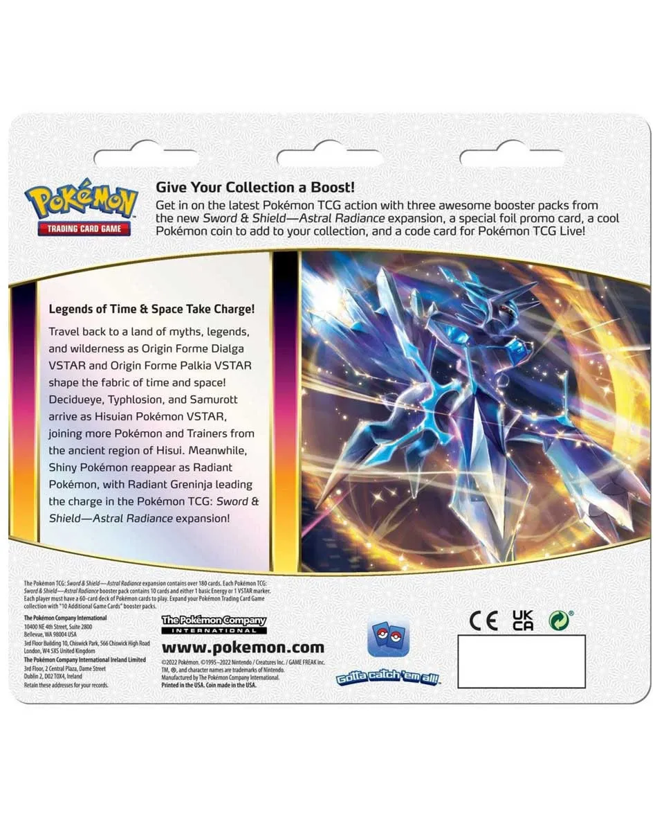 Društvena igra - Pokemon - Sword & Shield - Astral Radiance - Blister Booster 3-Pack 