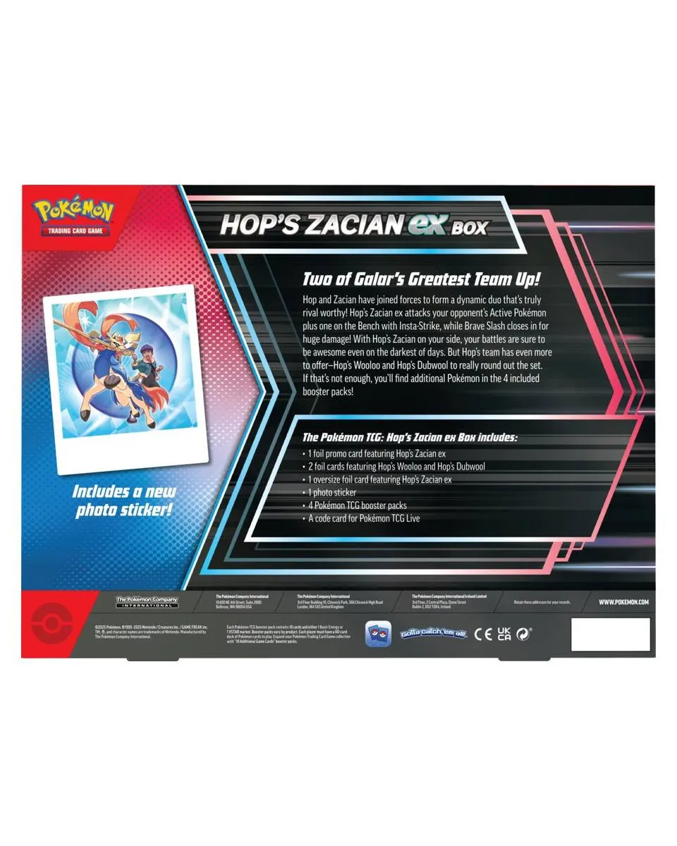 Board Game - Pokemon - TCG Hop's Zacian ex Box 