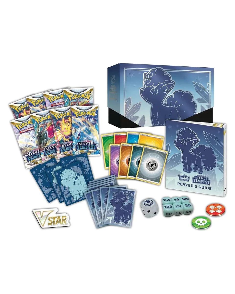 Board Game - Pokemon - TCG Sword & Shield - Silver Tempest - Elite Trainer Box 