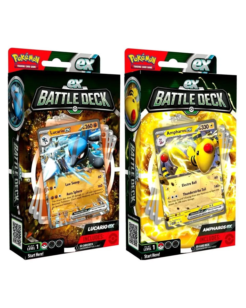 Društvena igra - Pokemon - TCG - ex Battle Deck - Lucario & Ampharos 