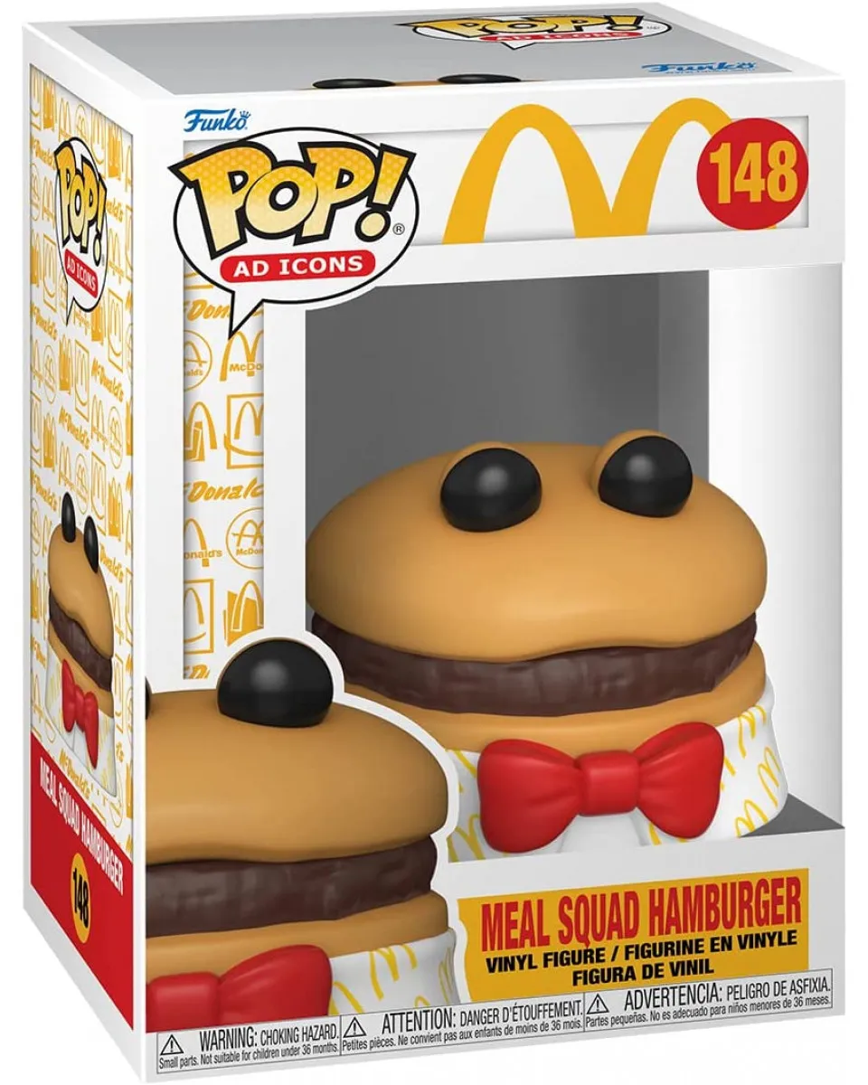 Bobble Figure AD Icons POP! McDonalds - Meal Squad Hamburger 