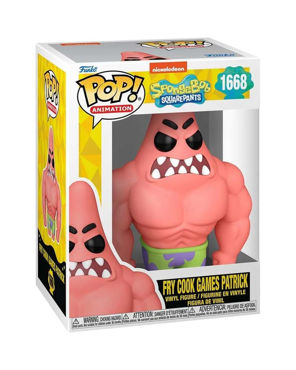 Bobble Figure Animation - SpongeBob Squarepants POP! - Fry Cook Games Patrick 