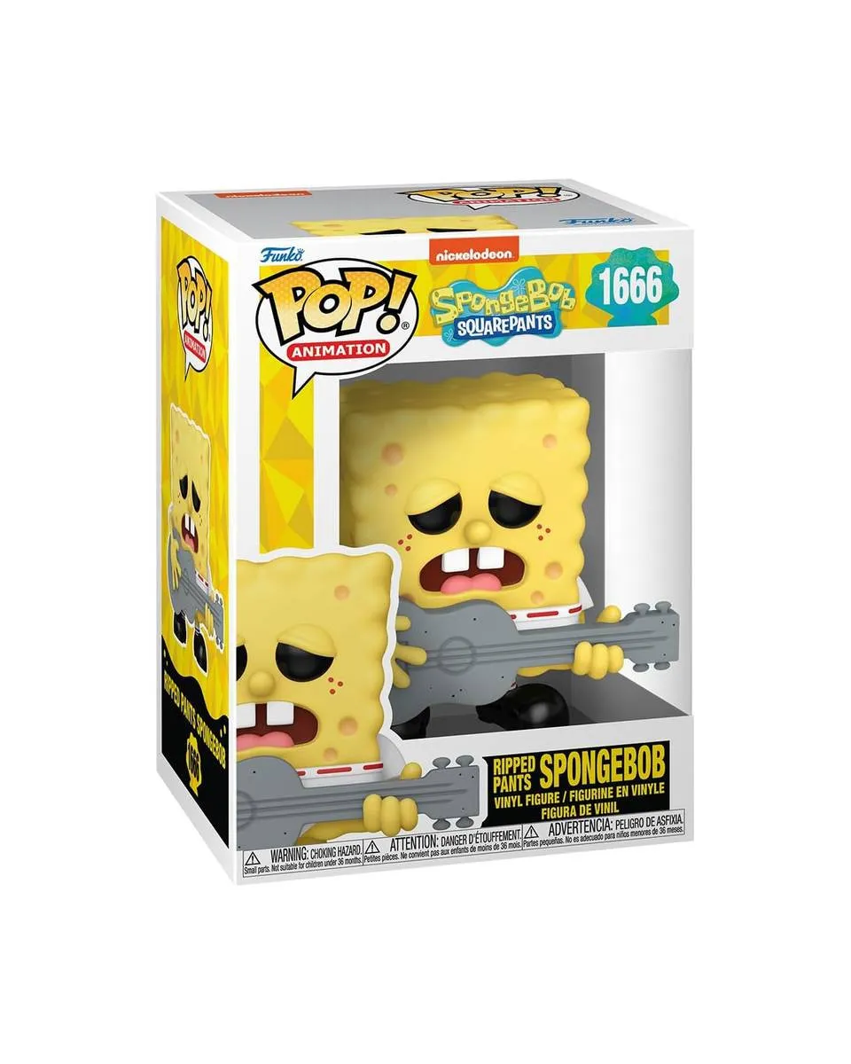 Bobble Figure Animation - SpongeBob Squarepants POP! - Ripped Pants SpongeBob 