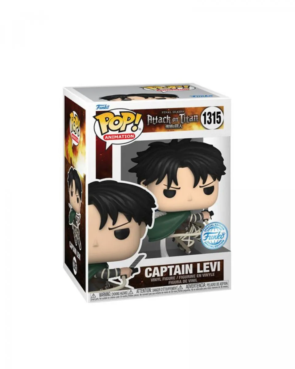 Bobble Figure Anime - Attack on Titan POP! - Captain Levi - Special Edition 