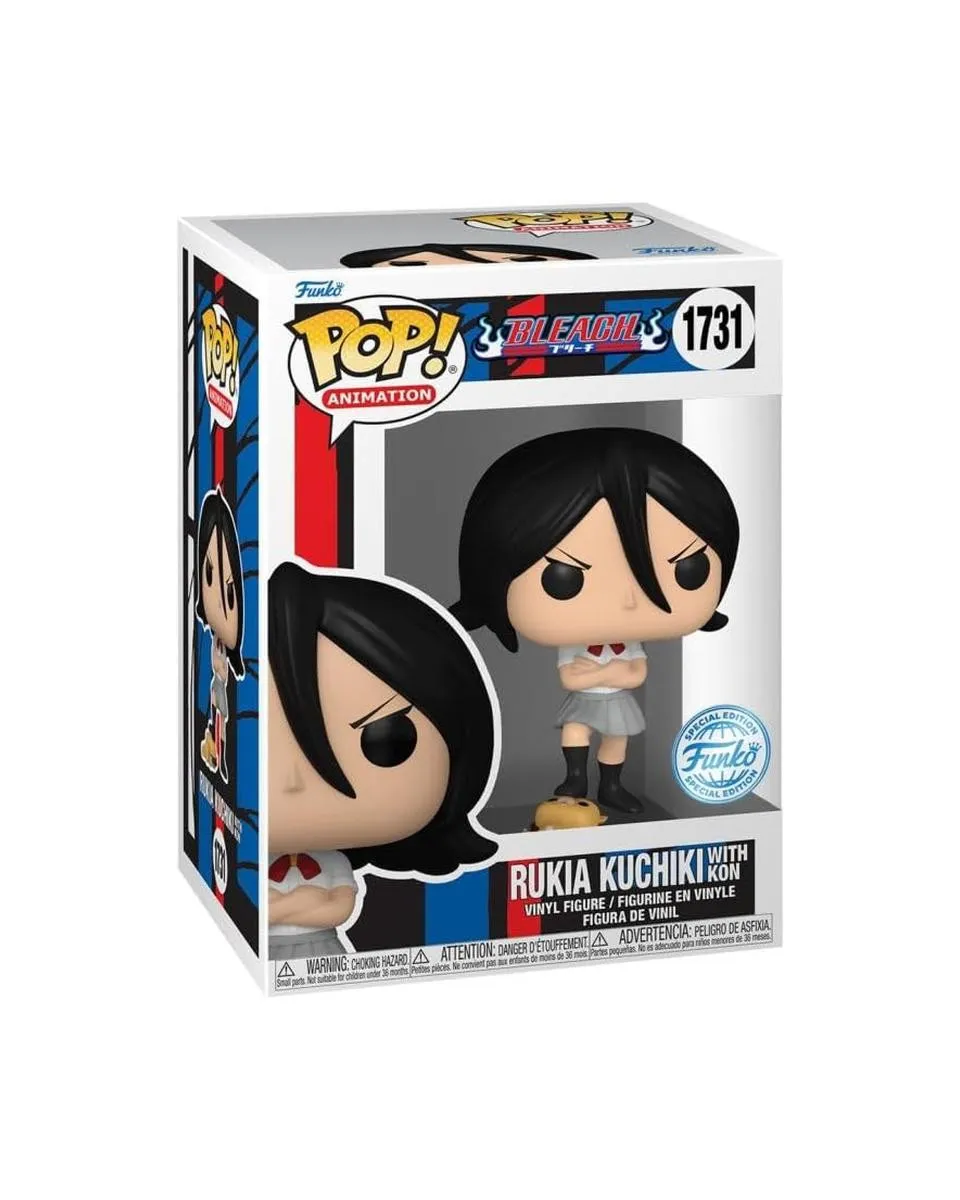 Bobble Figure Anime - Bleach POP! - Rukia Kuchiki With Kon (Special Edition) 
