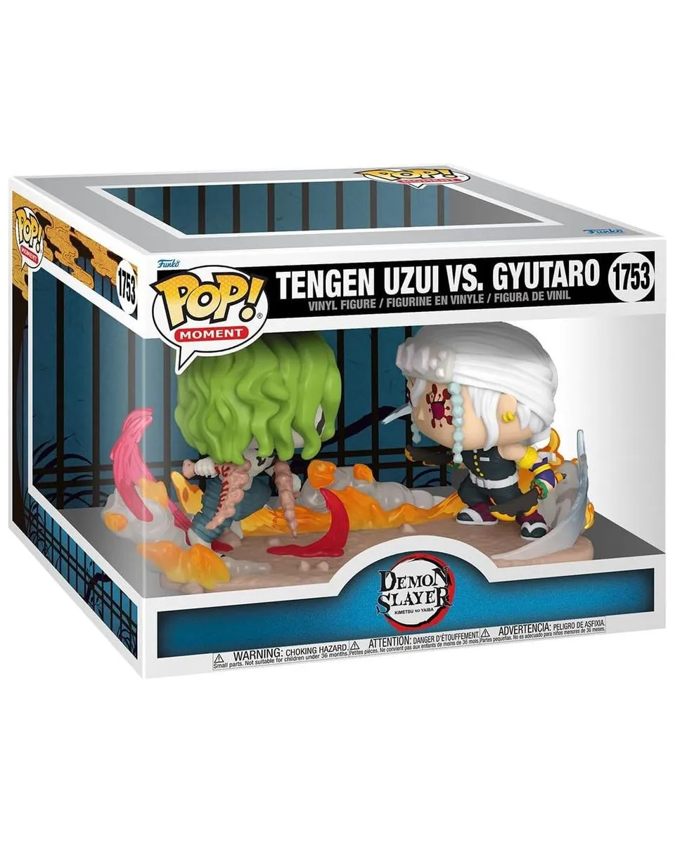 Bobble Figure Anime - Demon Slayer Kimetsu no Yaiba POP! - Tengen Uzui Vs Gyutaro 