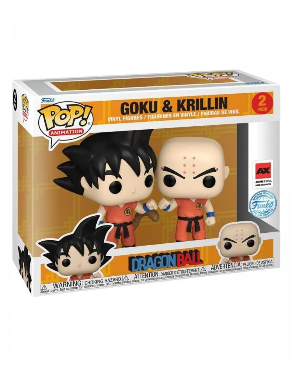 Bobble Figure Anime - Dragon Ball POP! 2-Pack - Goku & Krillin - Special Edition 
