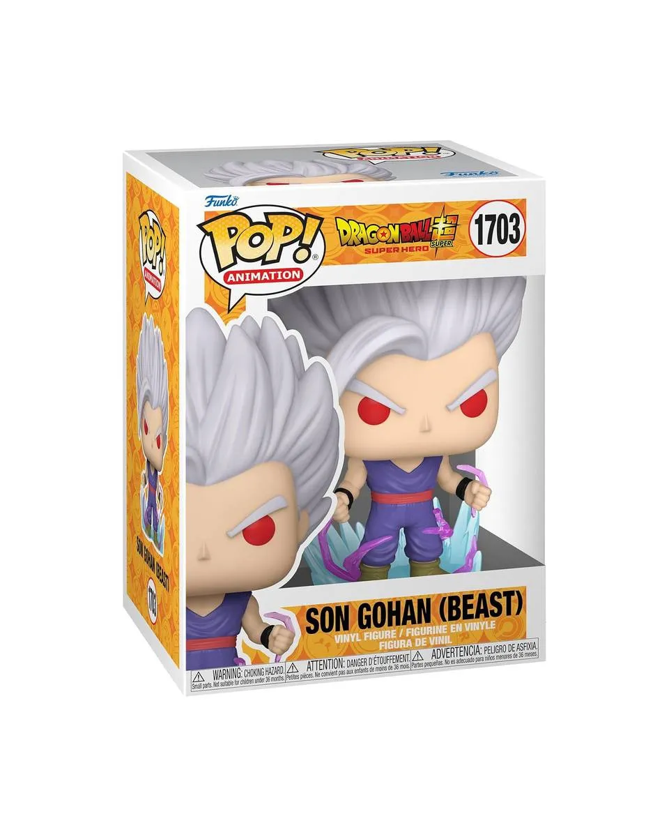 Bobble Figure Anime - Dragon Ball Super Hero POP! - Son Gohan (Beast) 
