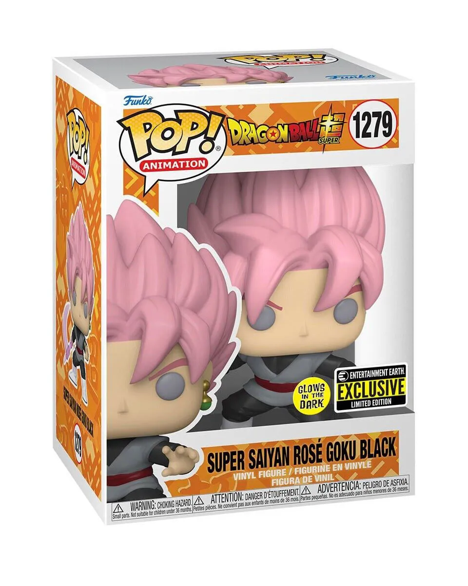 Bobble Figure Anime - Dragon Ball Super POP! - Super Saiyan Rose Goku with Translucent Scythe - Glows in the Dark 