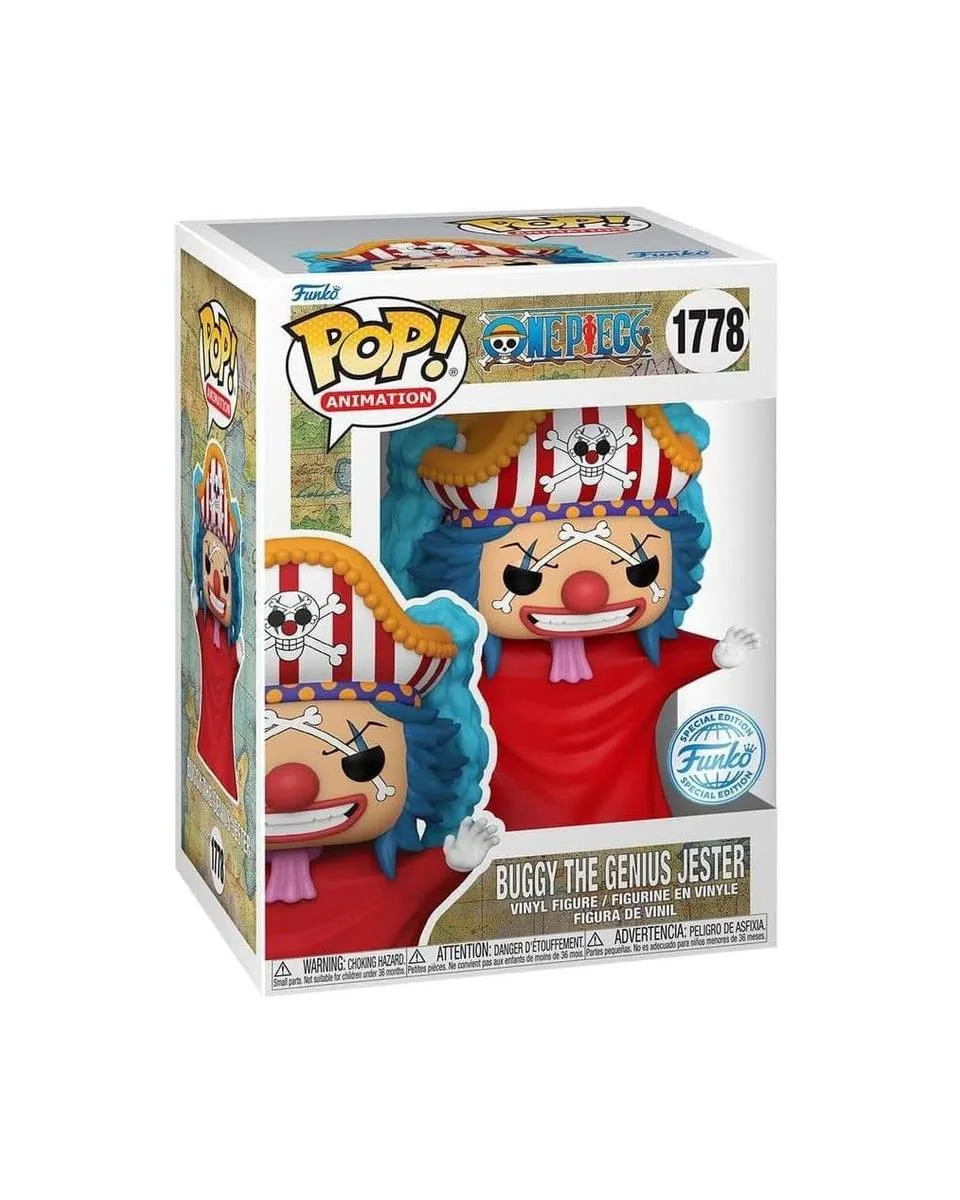 Bobble Figure Anime - One Piece POP! - Buggy the Genius Jester 