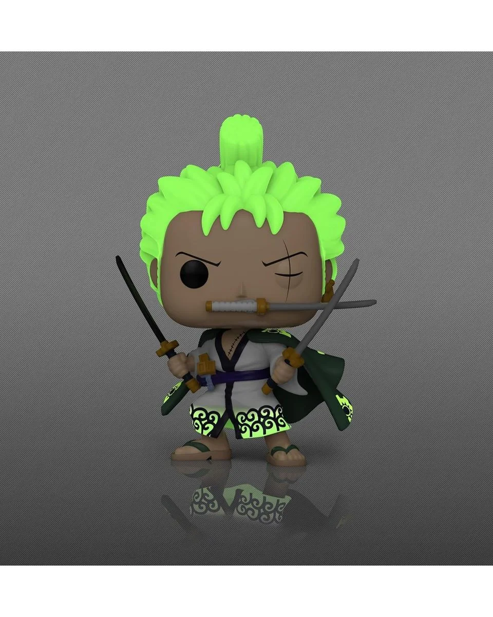 Bobble Figure Anime - One Piece POP! - Roronoa Zoro  #923 - Glows in the Dark - Special Edition 