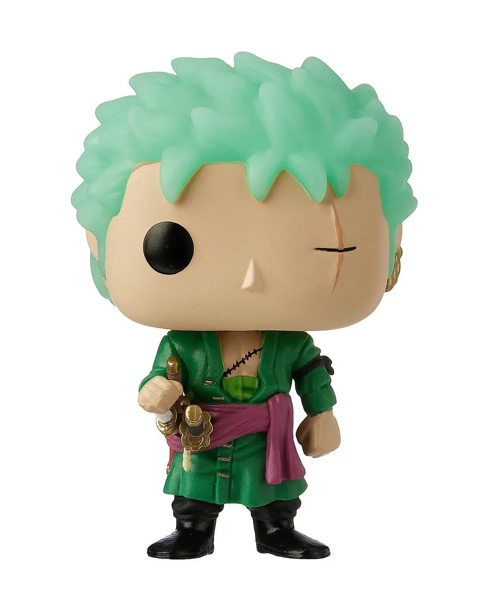 Bobble Figure Anime - One Piece POP! - Roronoa Zoro - Glows in the Dark 