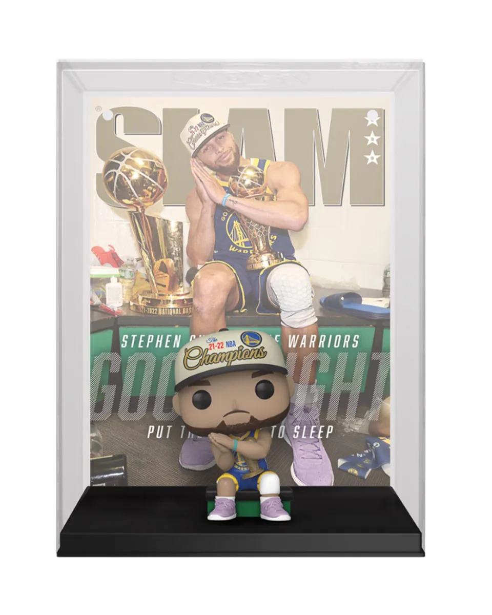 Bobble Figure Basketball - NBA Golden State Warriors POP! Magazine Covers - Stephen Curry #13 