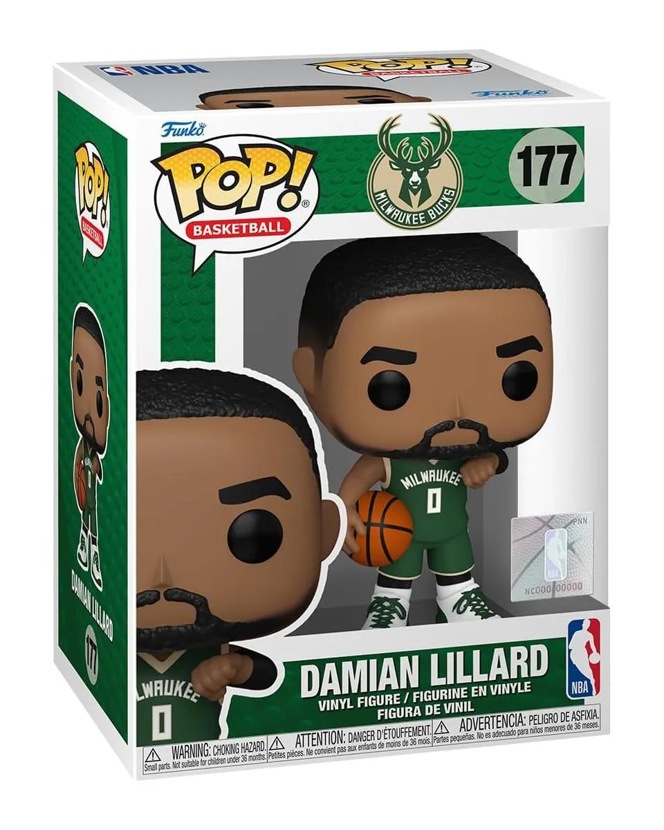 Bobble Figure Basketball NBA - Milwaukee Bucks POP! - Damian Lillard #177 