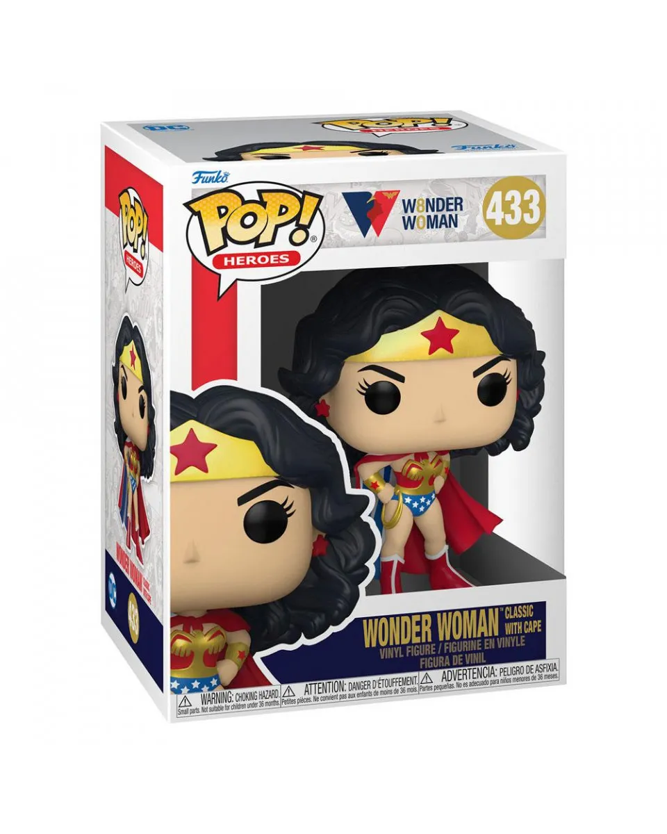 Bobble Figure DC Heroes POP! - Wonder Woman Classic With Cape 