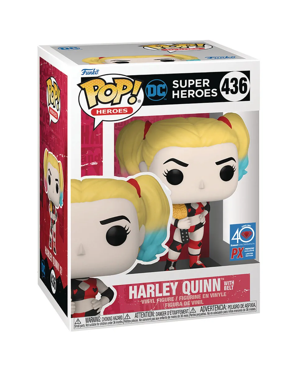 Bobble Figure DC - Harley Quinn POP! - Harley Quinn with Belt - Special Edition 