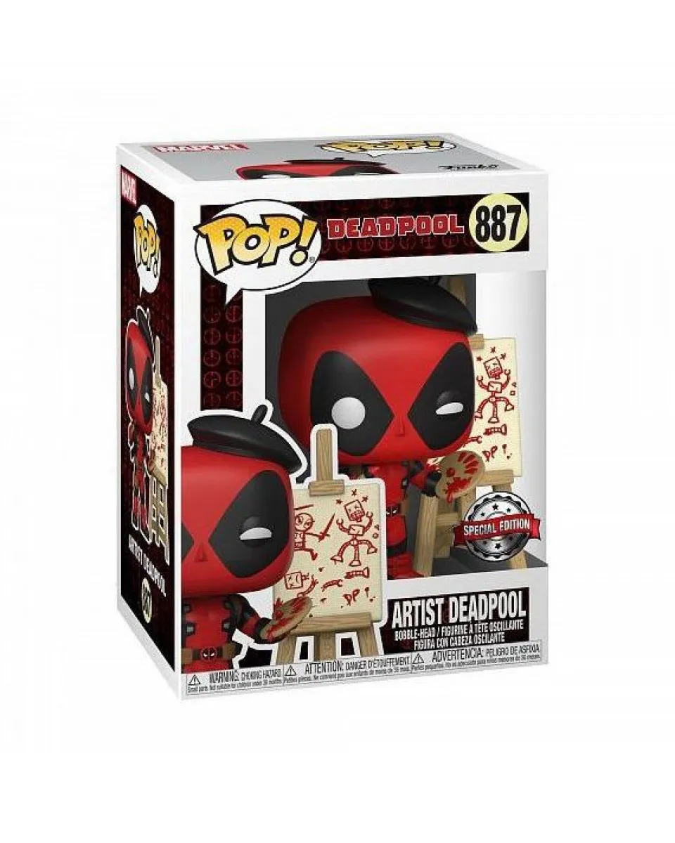 Bobble Figure Marvel - Deadpool POP! - Artist Deadpool - Special Edition 