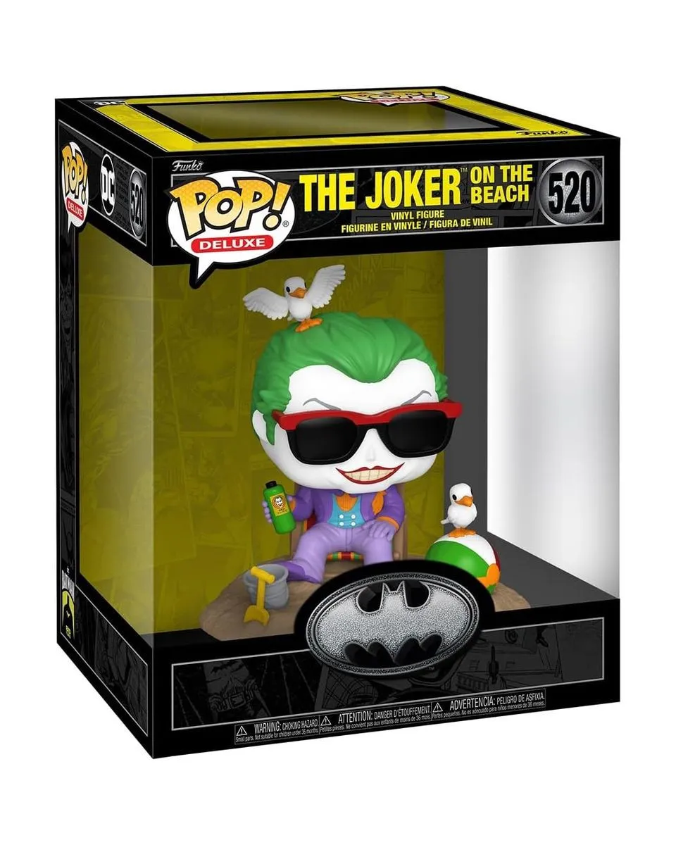 Bobble Figure Deluxe - DC Comics POP! - The Joker on the Beach 