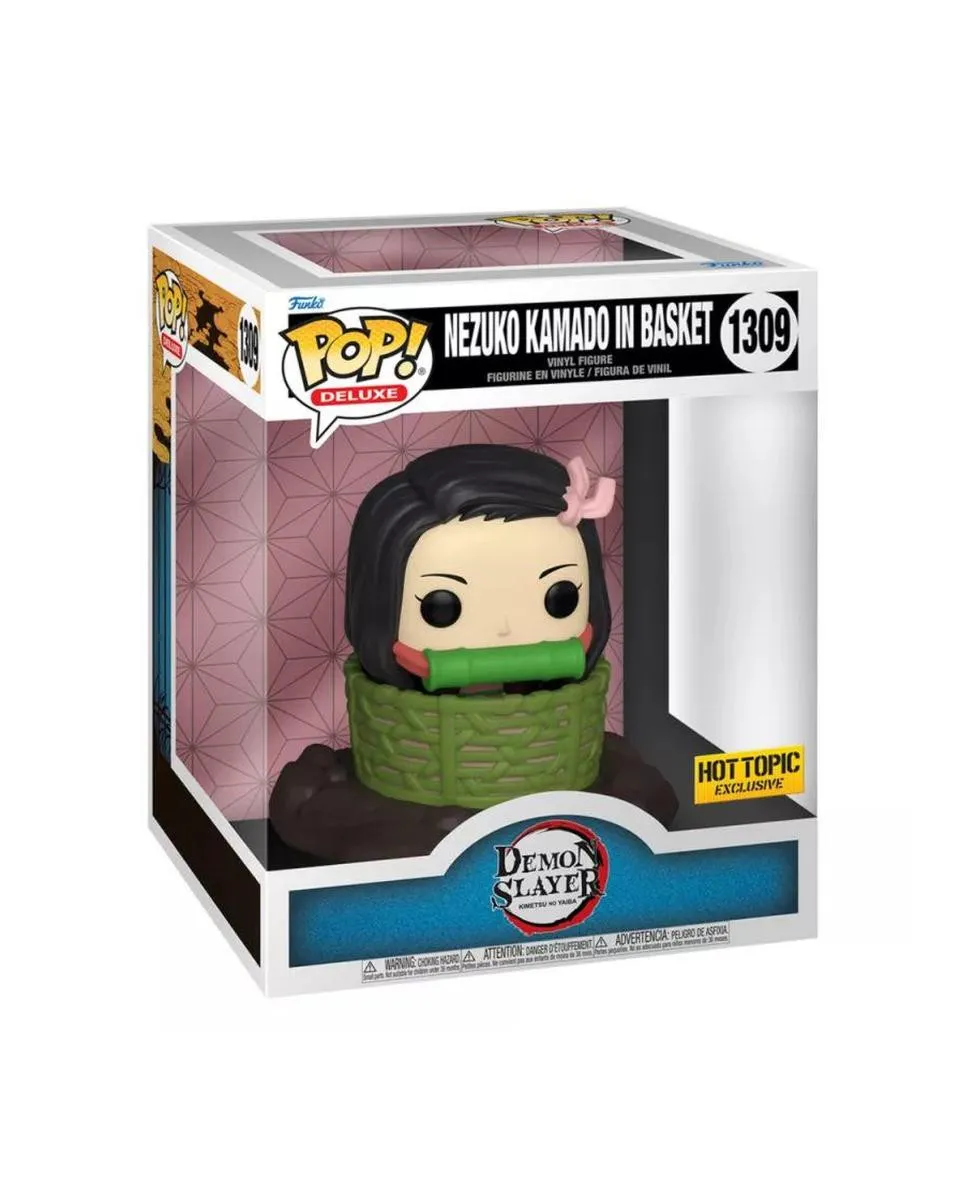 Bobble Figure Anime - Demon Slayer POP! - Nezuko Kamado in Basket - Deluxe 