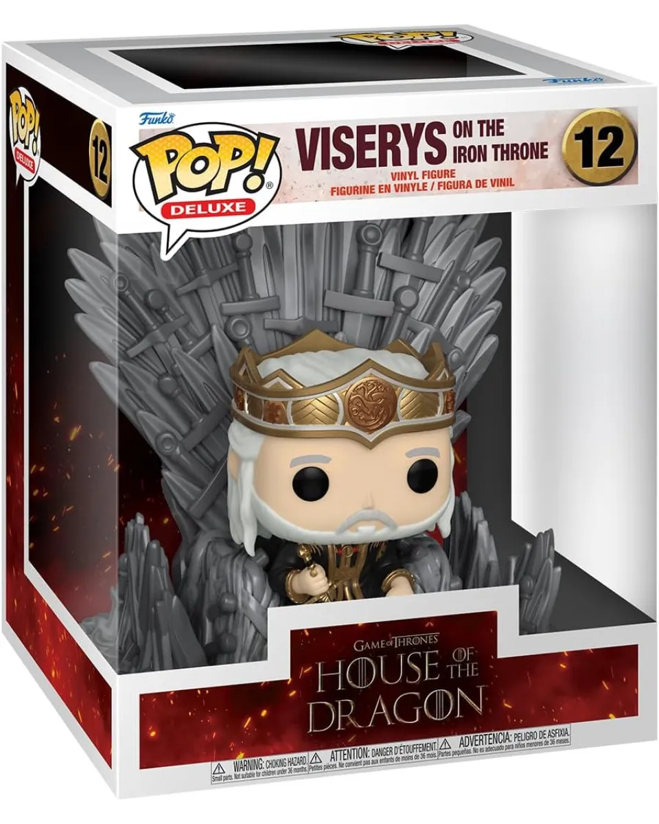 Bobble Figure Television - House of the Dragon POP! - Viserys on the Iron Throne - Deluxe 