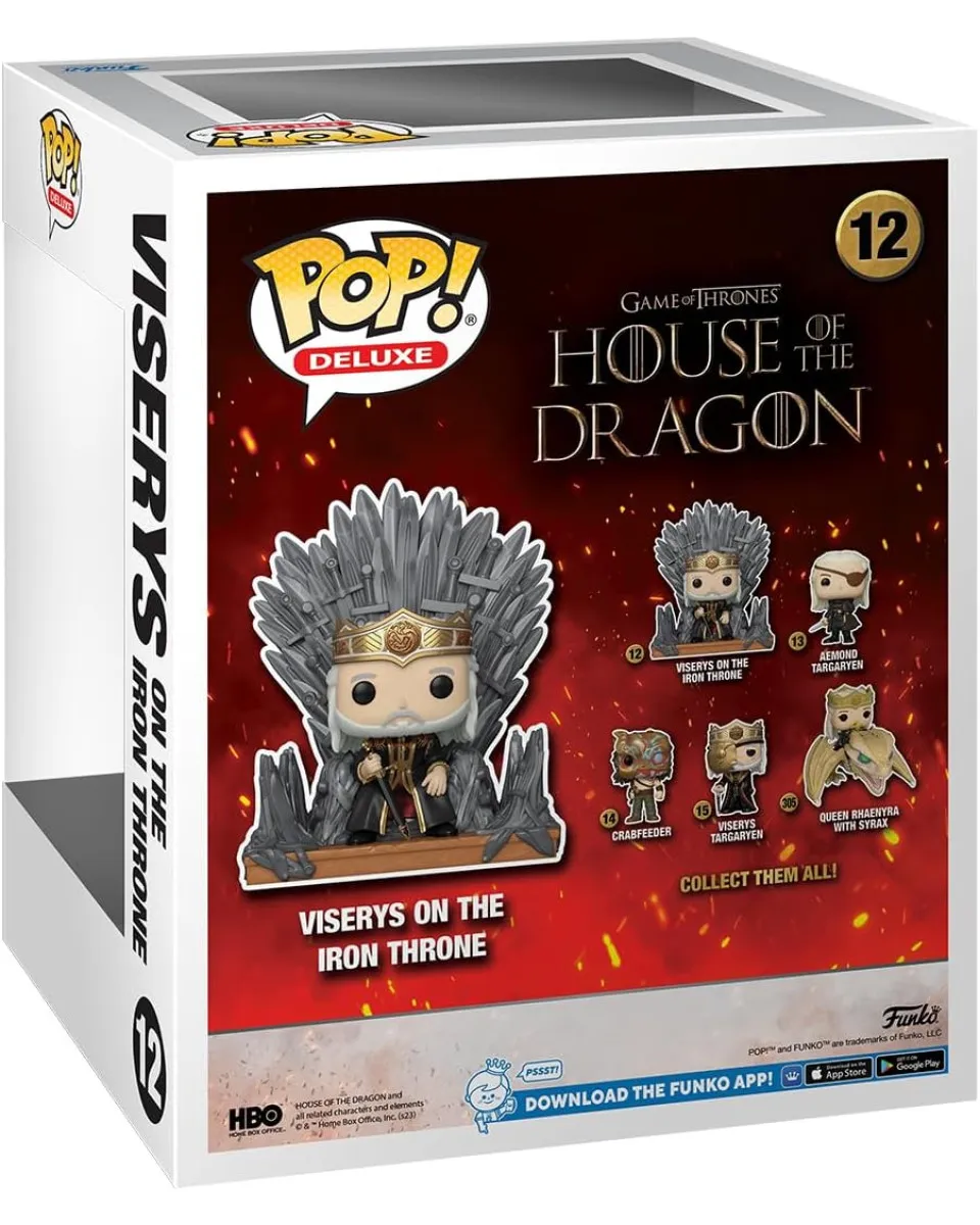 Bobble Figure Television - House of the Dragon POP! - Viserys on the Iron Throne - Deluxe 