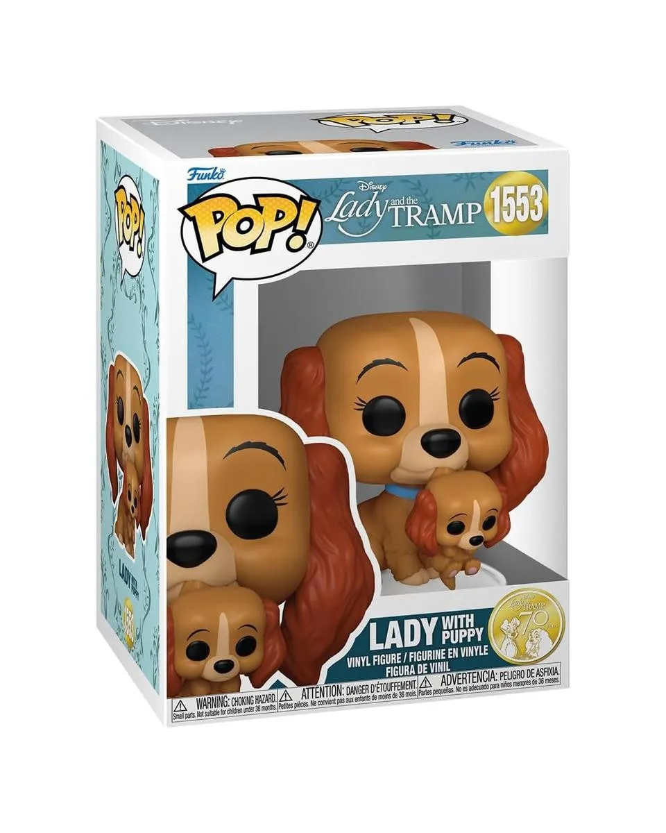 Bobble Figure Disney - Lady and the Tramp POP! - Lady with Puppy 