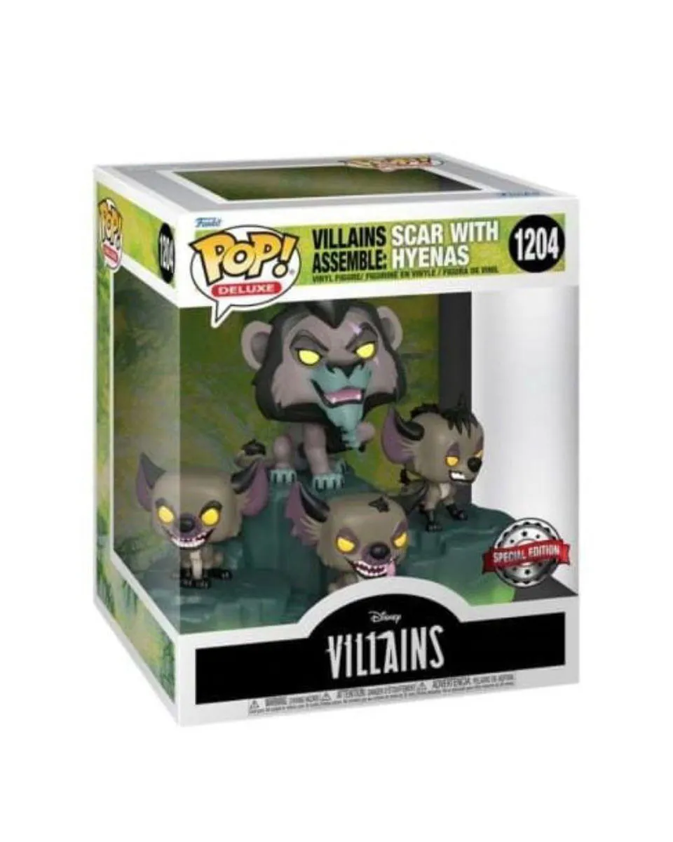 Bobble Figure Disney Villains Assemble POP! - Scar with Hyenas - Special Edition 