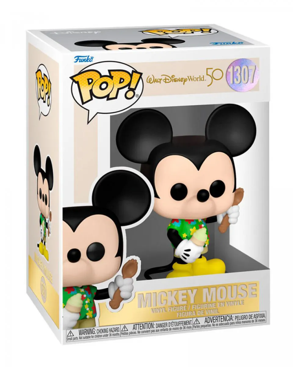 Bobble Figure Disney - Walt Disney World 50th Anniversary POP! - Mickey Mouse #1307 