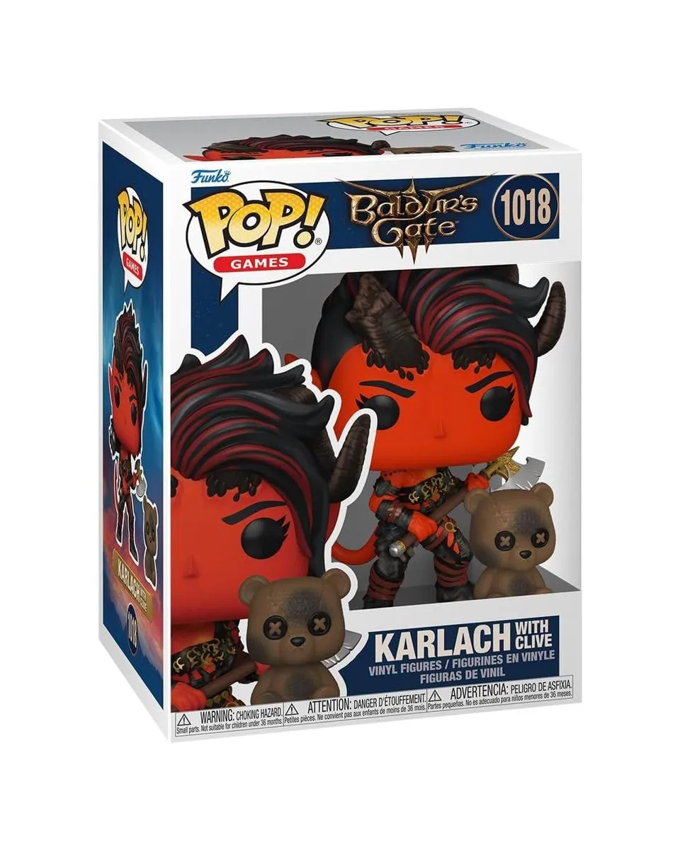 Bobble Figure Games - Baldur's Gate POP! - Karlach with Clive 