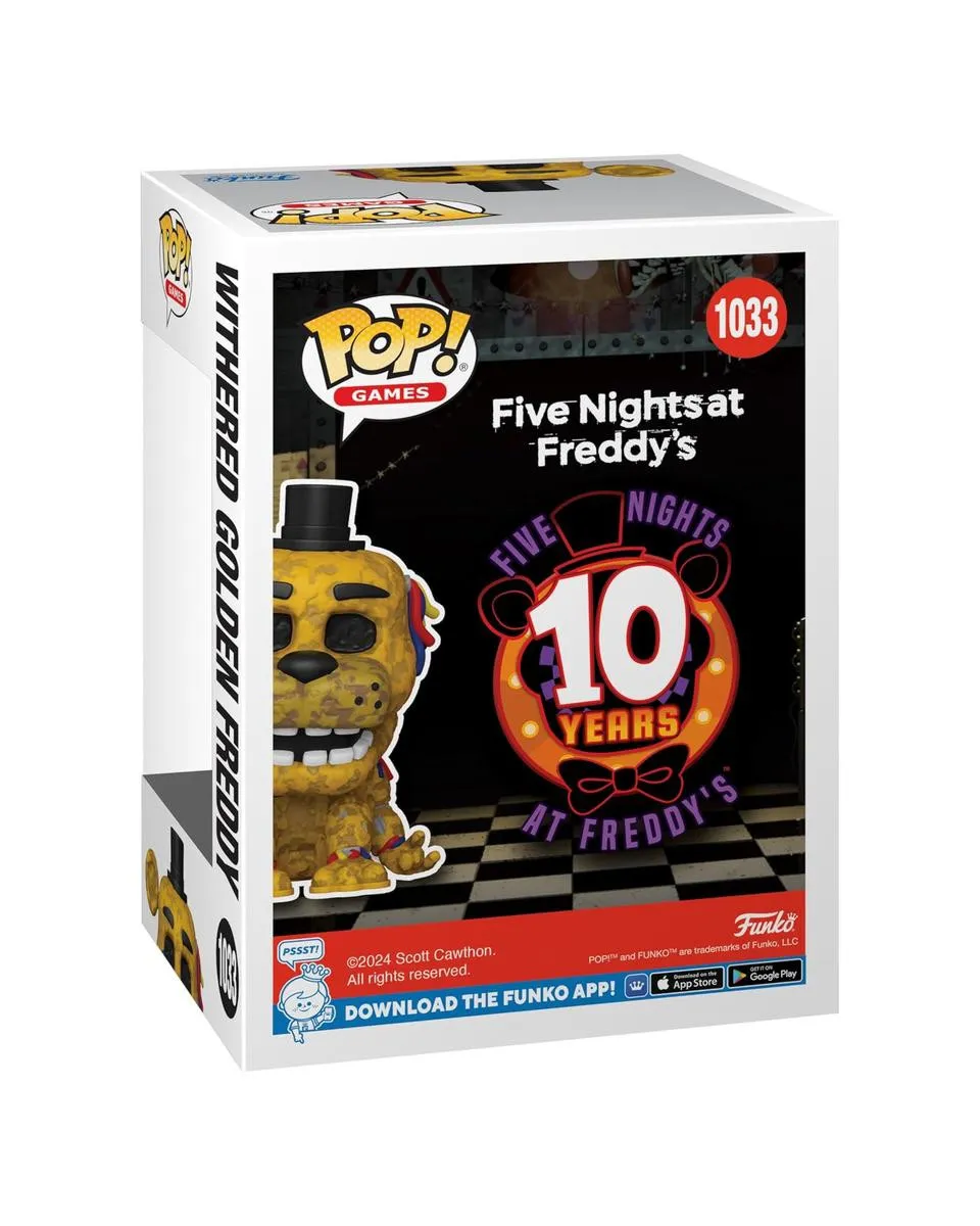 Bobble Figure Games - Five Nights at Freddy's POP! - Withered Golden Freddy - Special Edition 