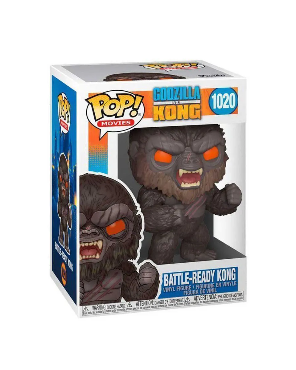 Bobble Figure Godzilla Vs. Kong POP! - Battle-Ready Kong 
