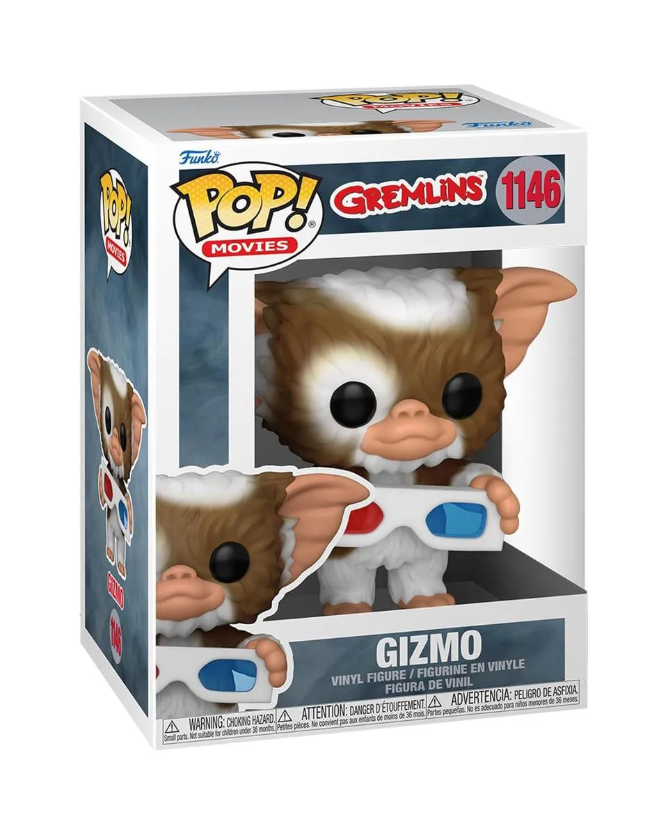 Bobble Figure Movies - Gremlins POP! - Gizmo with 3D Glasses 