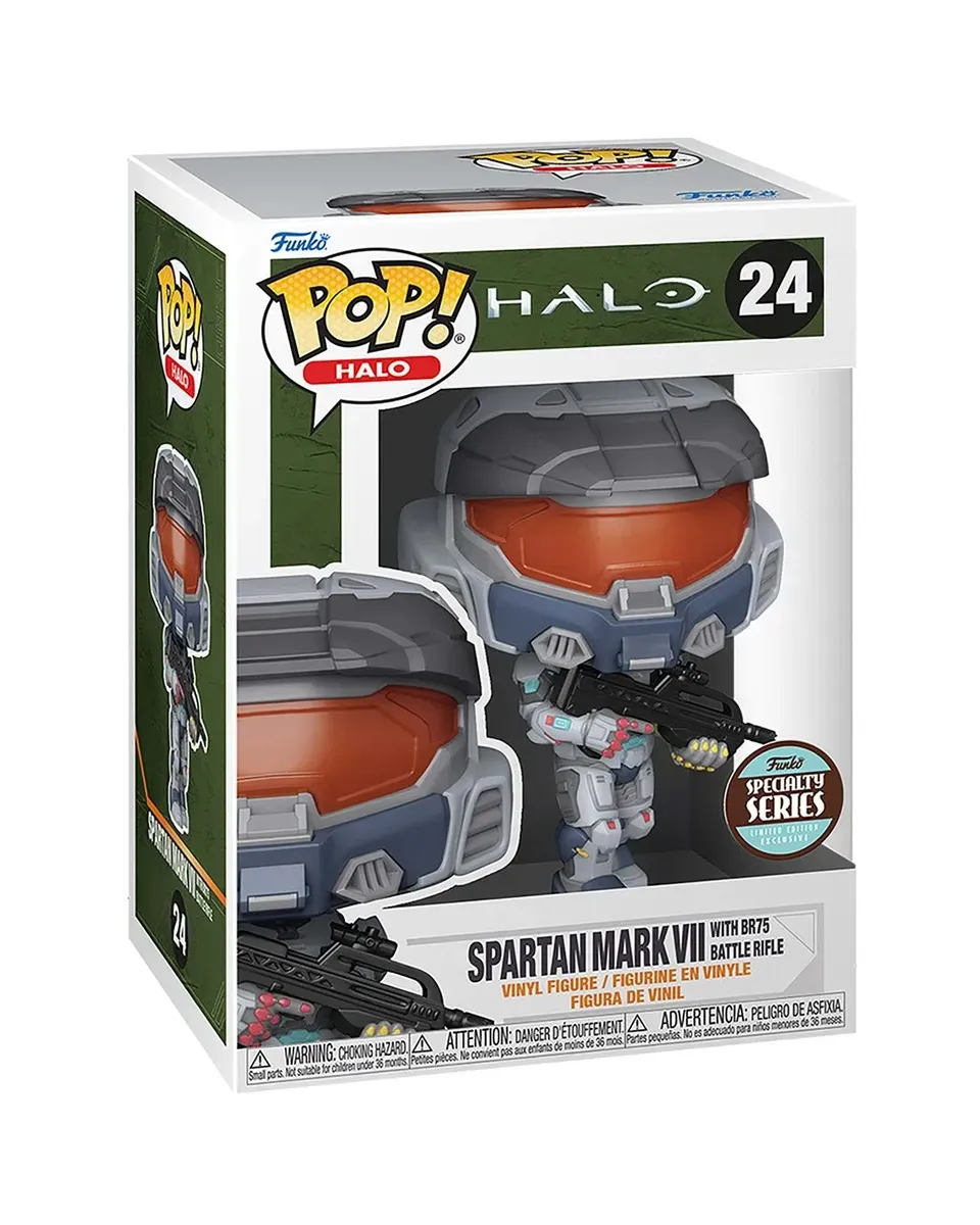 Bobble Figure Halo Infinite POP! - Spartan Mark VII with Battle Rifle 