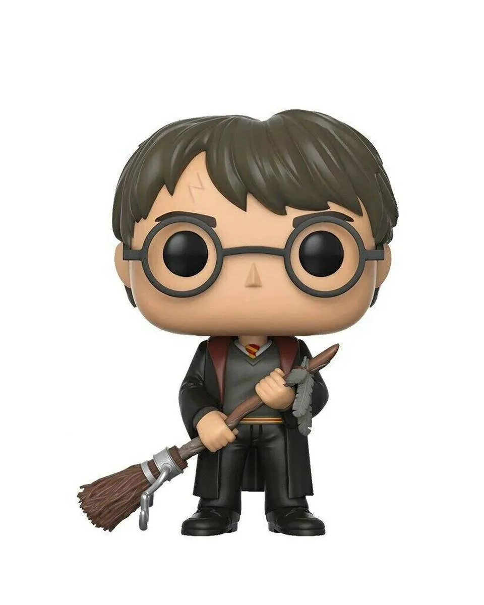 Bobble Figure Harry Potter POP! - Harry Potter with Firebolt & Feather Exclusive 