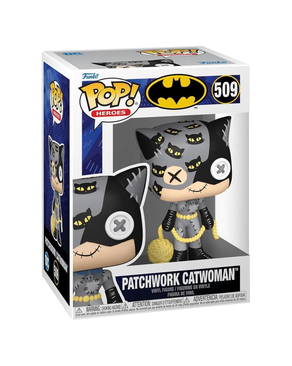Bobble Figure DC - Batman POP! - Patchwork Catwoman 