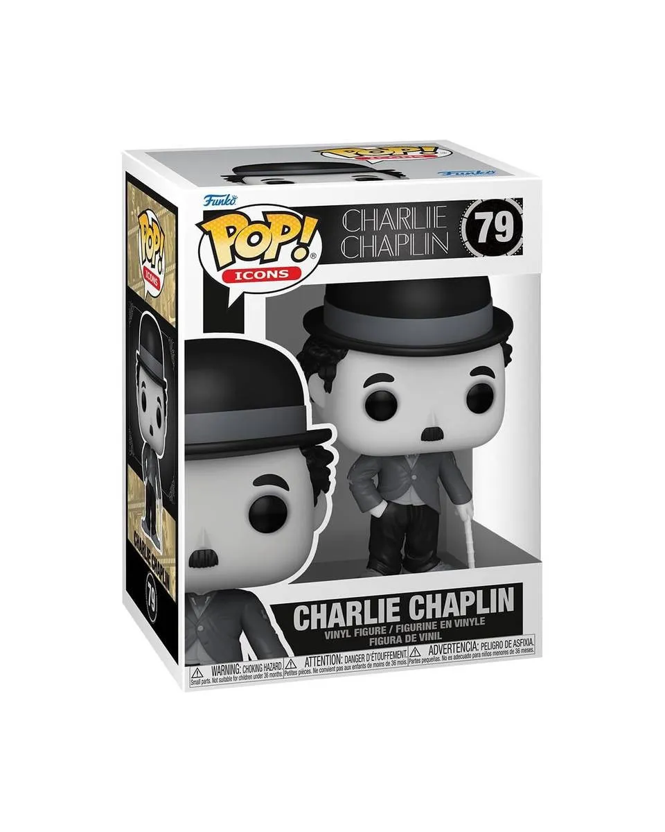 Bobble Figure Icons - Charlie Chaplin POP! - Charlie Chaplin 