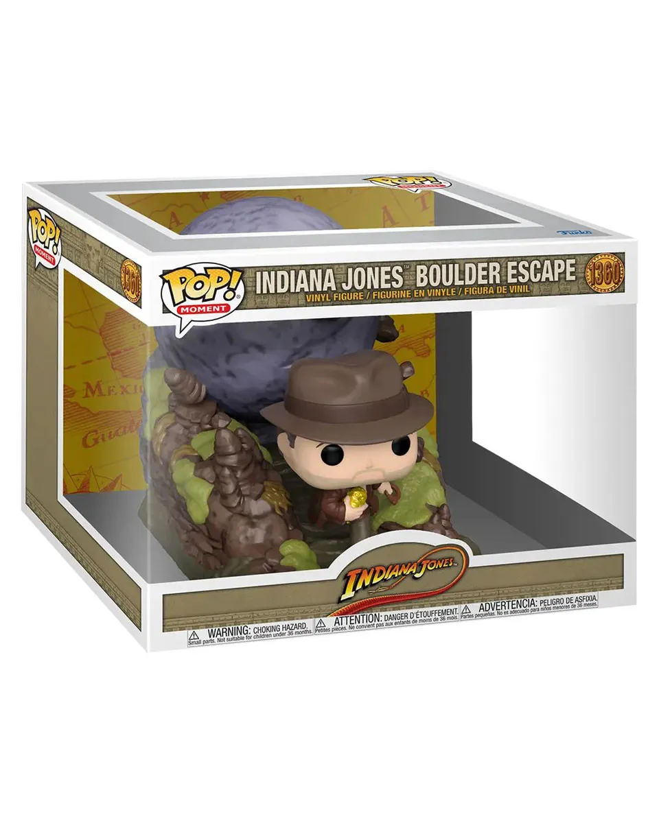 Bobble Figure Movies - Indiana Jones POP! - Indiana Jones Boulder Escape 