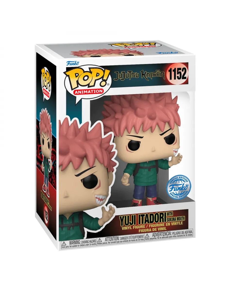 Bobble Figure Anime - Jujutsu Kaisen POP! - Yuji Itadori with Sukana Mouth - Special Edition 