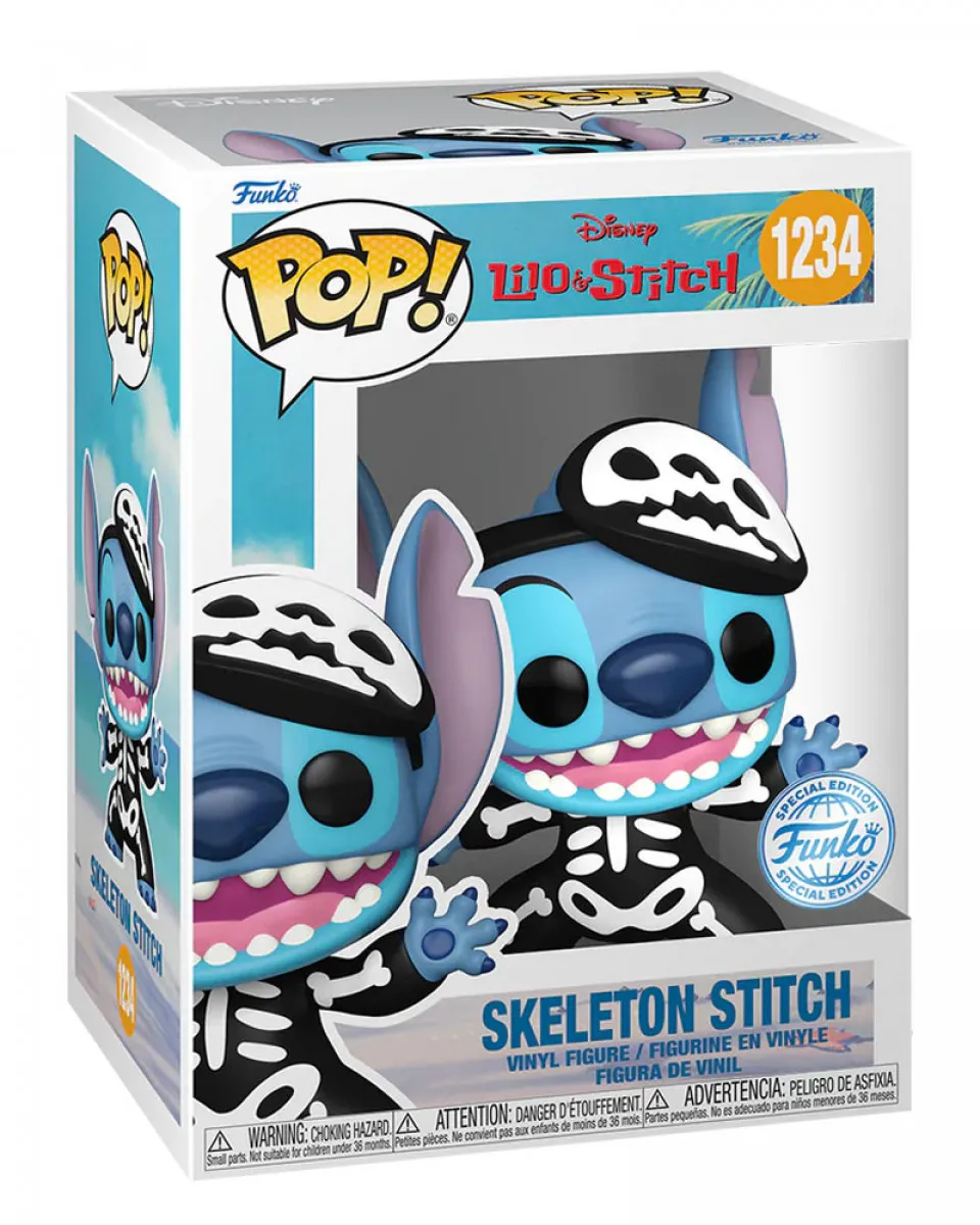 Bobble Figure Disney - Lilo & Stitch POP! - Skeleton Stitch - Special Edition 