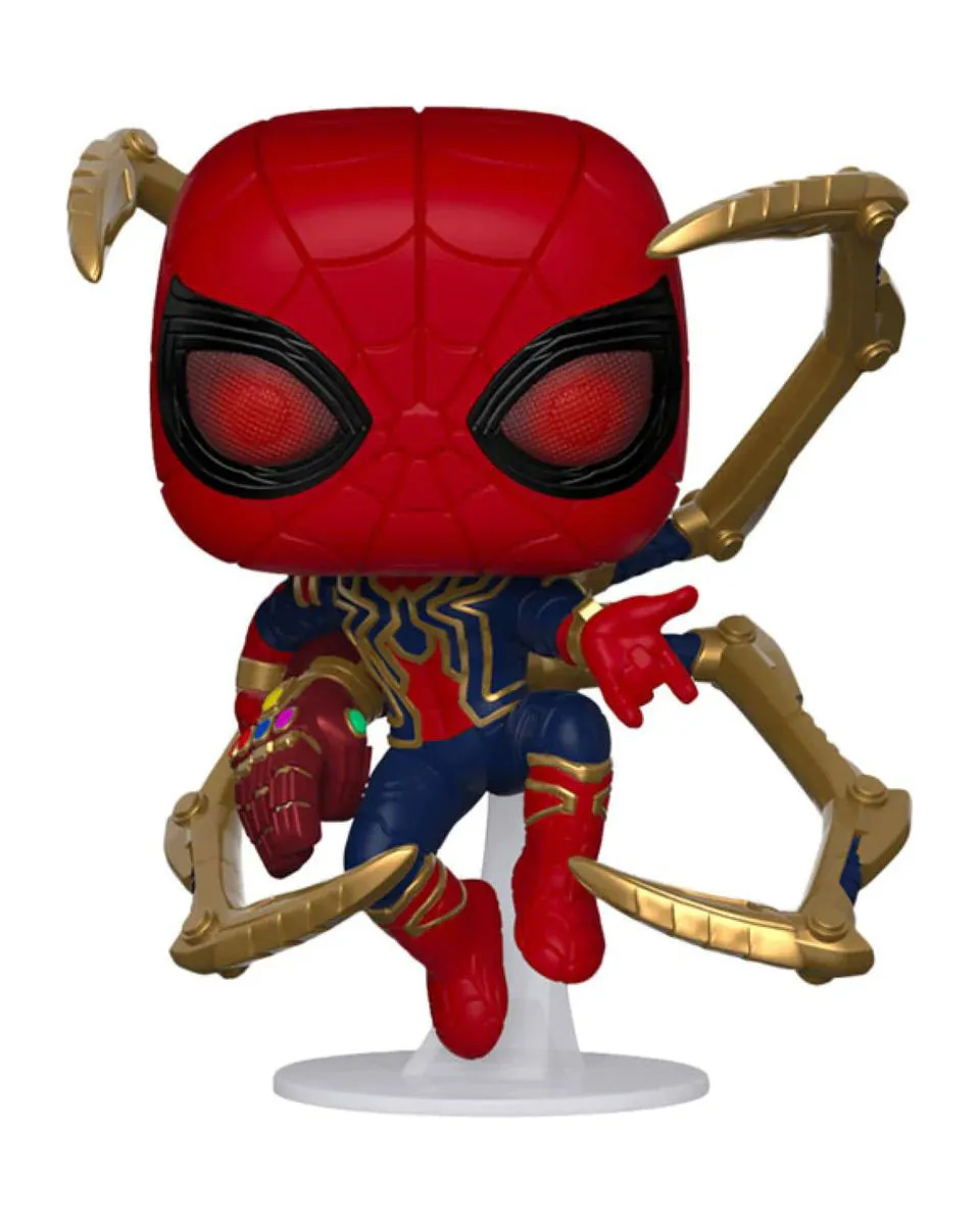Bobble Figure Marvel - Avengers Endgame POP! - Iron Spider (with Gauntlet) - Glows in the Dark 