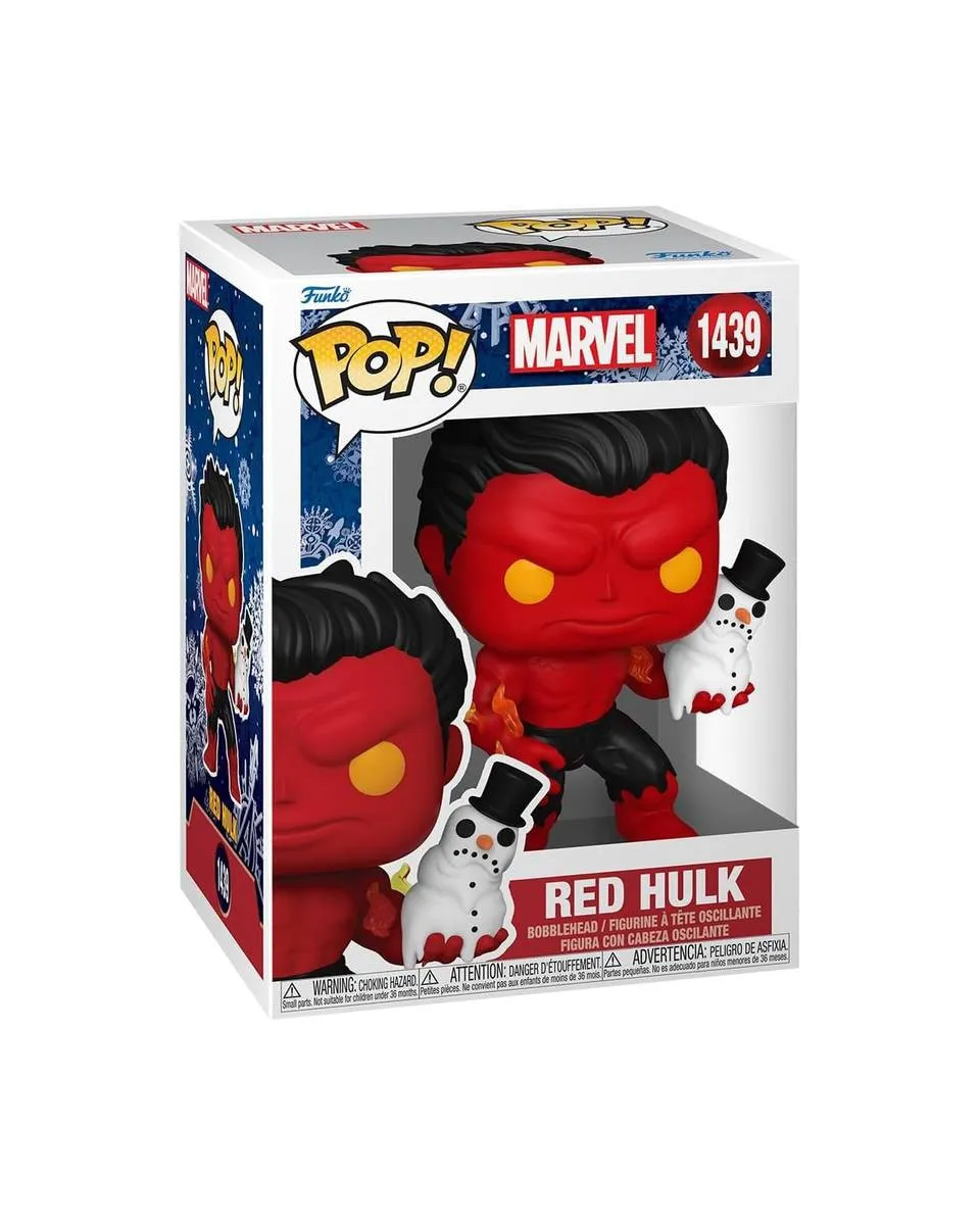 Bobble Figure Marvel - Hulk POP! - Red Hulk #1439 - Holiday 