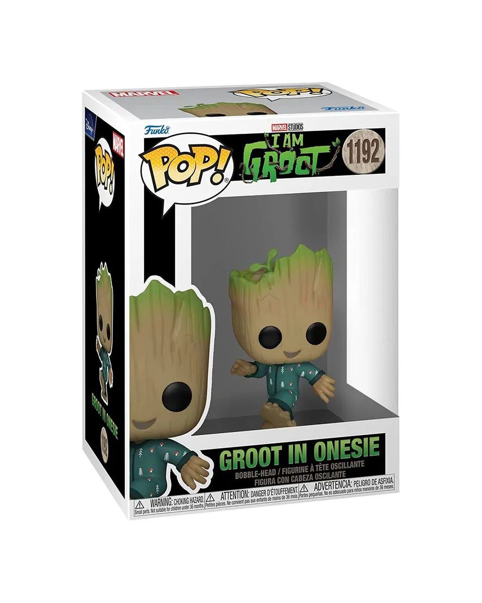 Bobble Figure Marvel - I Am Groot POP! - Groot In Onesie 