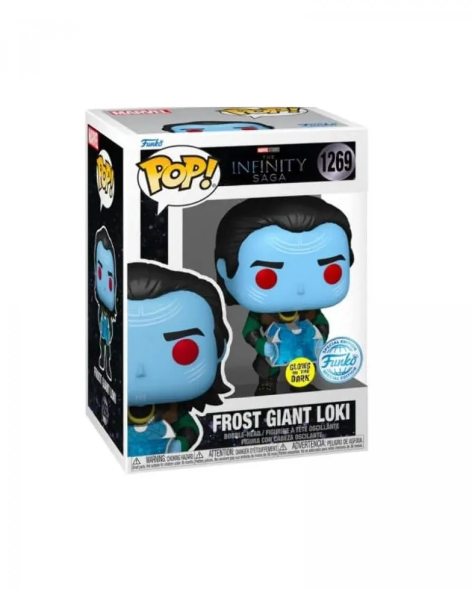 Bobble Figure Marvel - Infinity Saga POP! - Frost Giant Loki - Glows in the Dark 